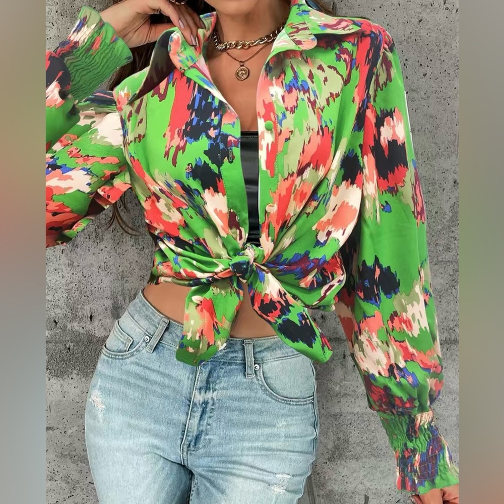 Jane Chic Designs Plus Size Sublimation Blouse
